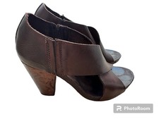 MoMA Ledersandalen Braun 37 Plateau Sandalen Echtleder Italien Luxus Damen TOP