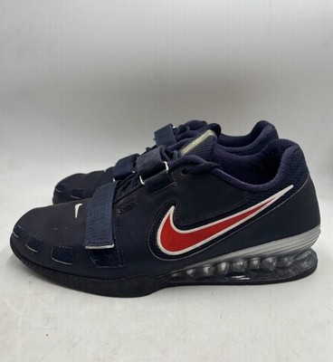 Nike Romaleos 2 Obsidian Blue Red Weightlifting Shoes 476927-460 Size US 14 Mens