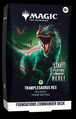 Magic The Gathering Foundations Commander Deck Tramplesaurus Rex EN OVP