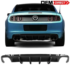 Fits 13-14 Ford Mustang Unpainted Rear Diffuser Lower Bumper Lip Shelby V2 Style