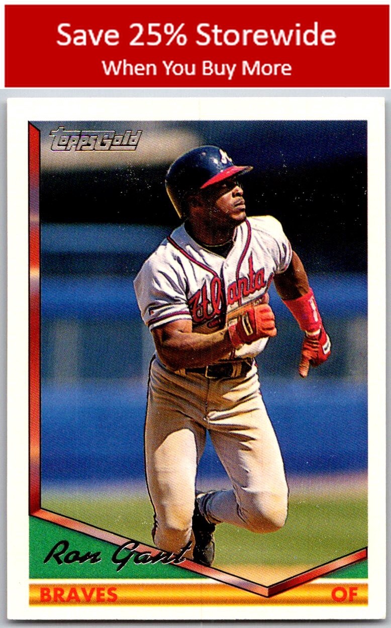 Ron Gant 1994 Topps Gold #166 Atlanta Braves