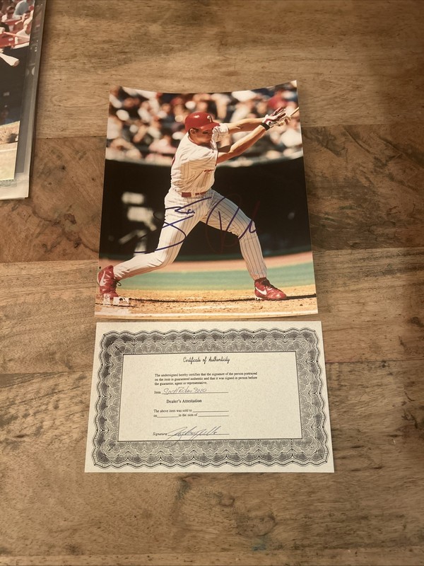 Scott Rolen Signed 8x10 photo Phillies HOF