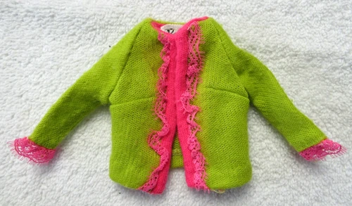 VINTAGE MATTEL 1968 BARBIE "FANCY DANCY" MOD ERA SWEATER FASHION OUTFIT #1858