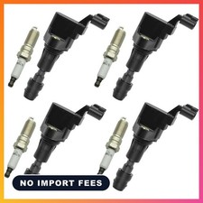 4PCS UF491 Ignition Coil Pack with Iridium Spark Plugs