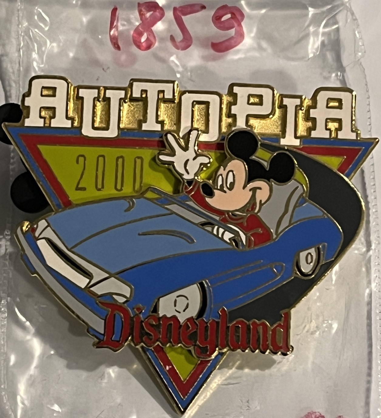 Vintage DISNEY Disneyland PIN 2000 Mickey Mouse Autopia Car LE 6000 - PP #1859