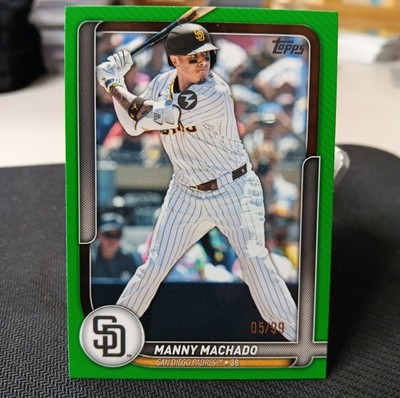2026 Topps Flagship Manny Machado Green Boarder 05/99 San Diego Padres