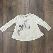 Tea Collection Girls Long Sleeve Swing shirt, Multicolor Bird, Size 2