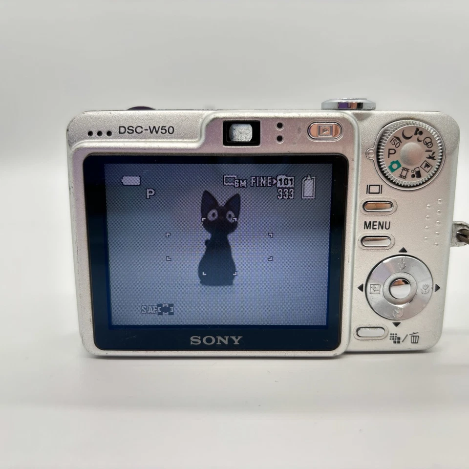 Sony Cyber-Shot DSC-W50 Digital Camera 6MP CCD Y2K Compact w/ Accessories - Image 4 of 4