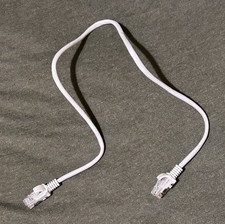 2 foot miniature ethernet cable White Originally From Wi-Fi enhancer plug-in