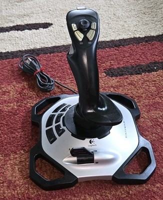 VTG Logitech Extreme 3D Pro Joystick X3D w USB PLUG Untested ESTATE SALE FIND