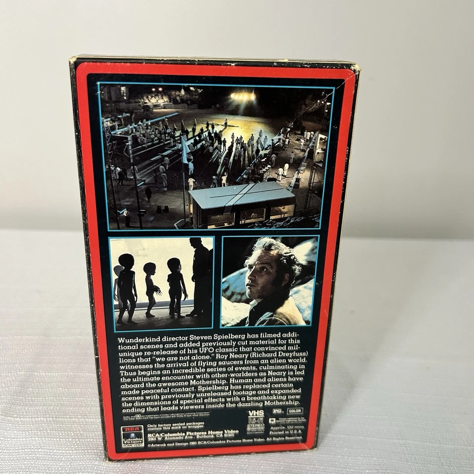 CLOSE ENCOUNTERS OF THE THIRD KIND - VHS Vintage 1980 First Release RARE - Image 2 of 4