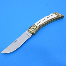 GERBER FS III FOLDING SPORTSMAN W/NORTH WEST COAST TLINGIT ENGRAVING c 1998-MINT