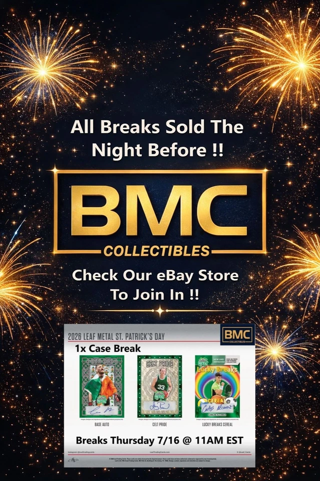 BMC Collectibles Pre-Sold Breaks 7/16