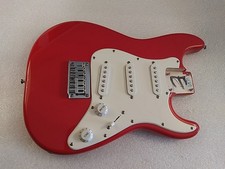 CORPO CHITARRA ELETTRICA MINI SQUIER BY FENDER OTTIMO STILE STRAT 2017 ROSSO SQ12