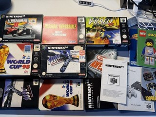 Enorme pacchetto Nintendo vintage scatola/manuale N64