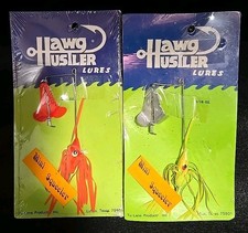 2 Hawg Hustler Lures Vtg Spinnerbait Made In USA Bass Fishing 3/16oz (24@222)