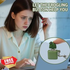 Frog Croaking Fidget Toy LED Lights Duck Quacking Keychain