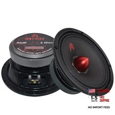 6.5 Midrange Speakers Car Audio, 480 Watts 4 Ohms Bullet Design Door Black