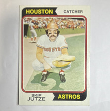 Topps 1974 Skip Jutze Rookie Base Set #328 Houston Astros MLB Baseball Card. rookie card picture