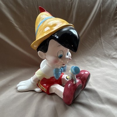 Schmid Walt Disney's Pinocchio Ceramic music box 1980s