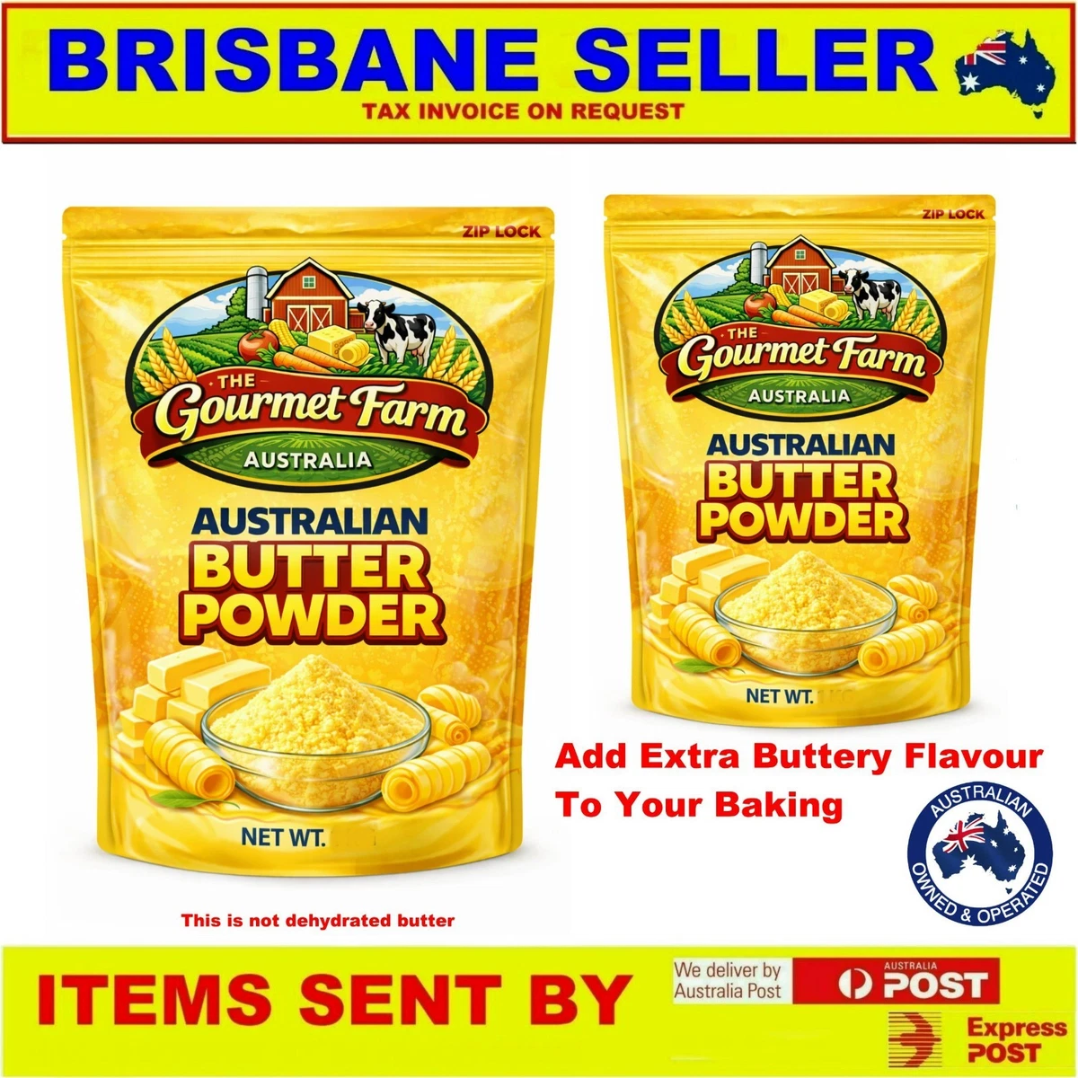 Butter Powder 990g Made With Australian Dairy for Cooking Hot Chips Popcorn