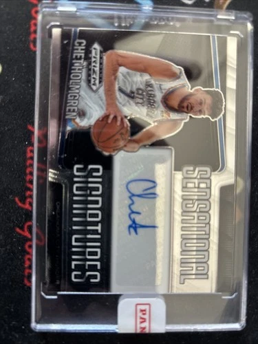 Chet Holmgren 2024-25 Panini Prizm Black Sensational Signatures AUTO Thunder