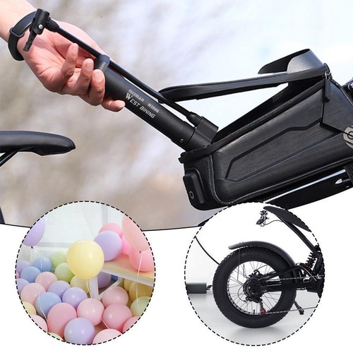 Portable Bike Pump Inflator 80PSI High Pressure Bicycle AU11 Pump N6K8 - Bild 9 von 10