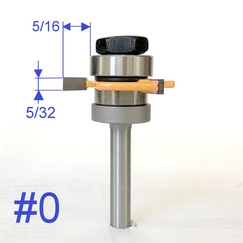 1 pc 1/4" SH Biscuit #0 Slotting 5/32"x5/16" Joint Assembly Router Bit sct-888 - Picture 7 of 12
