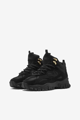 FILA Ray Tracer TR 2 Mid Black Chunky Sneaker 3RM01505 Size 7