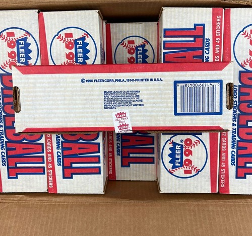 1990 Fleer Baseball Factory Sealed Set of 672 Cards From Factory Sealed CASE - Picture 4 of 9
