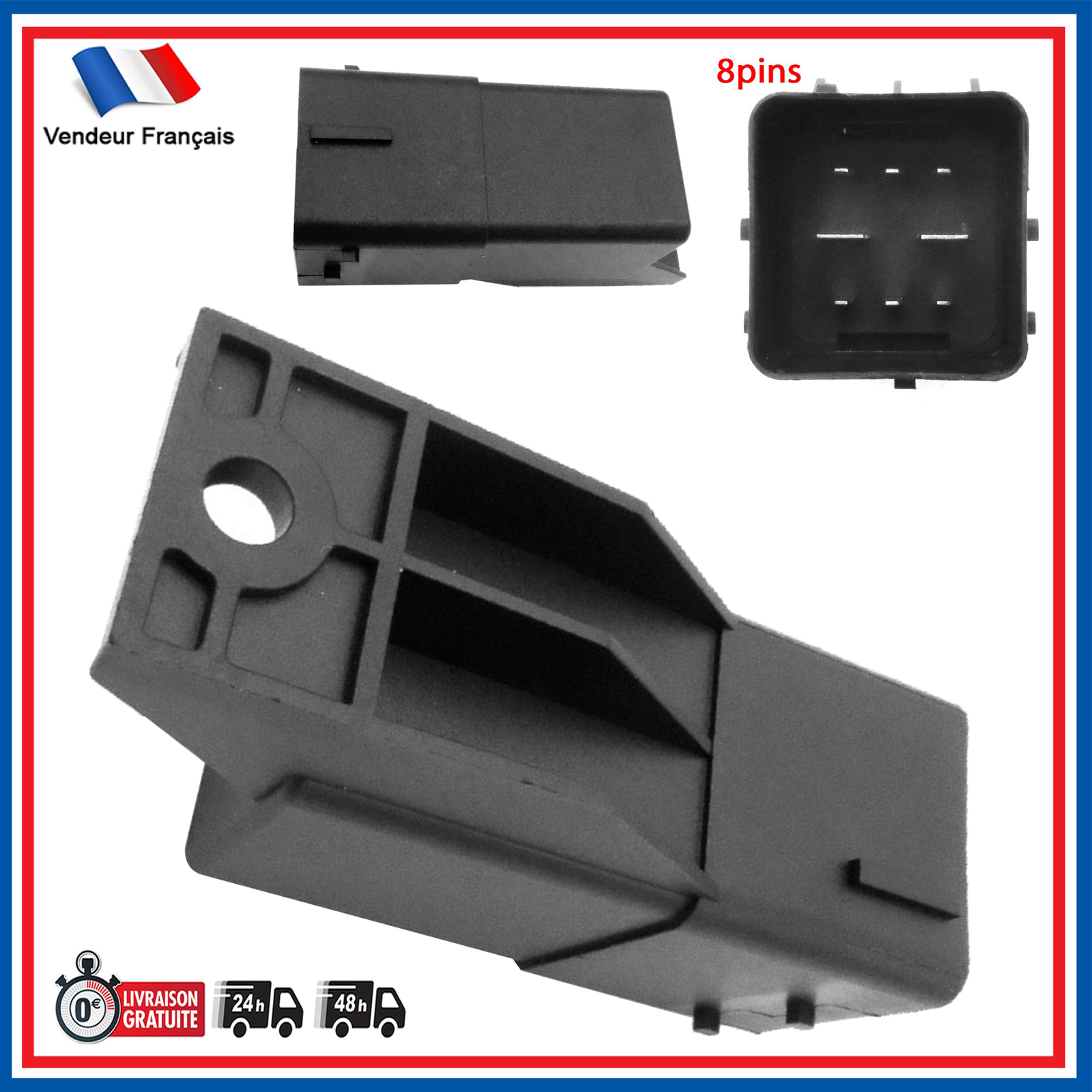 Boitier de préchauffage 12V pour moteurs diesel HDi et TDCi Citroën Ford Peugeot