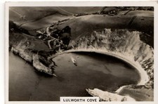 00469 Britain From The Air Senior Service Cigarette Card, 1939, Lulworth Cove
