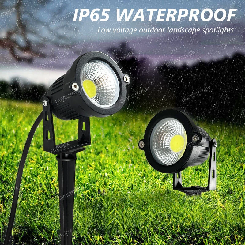 10X 12V LED Spotlight Landscape Lights Outdoor Waterproof 5W Garden Floodlight - image 2 of 4