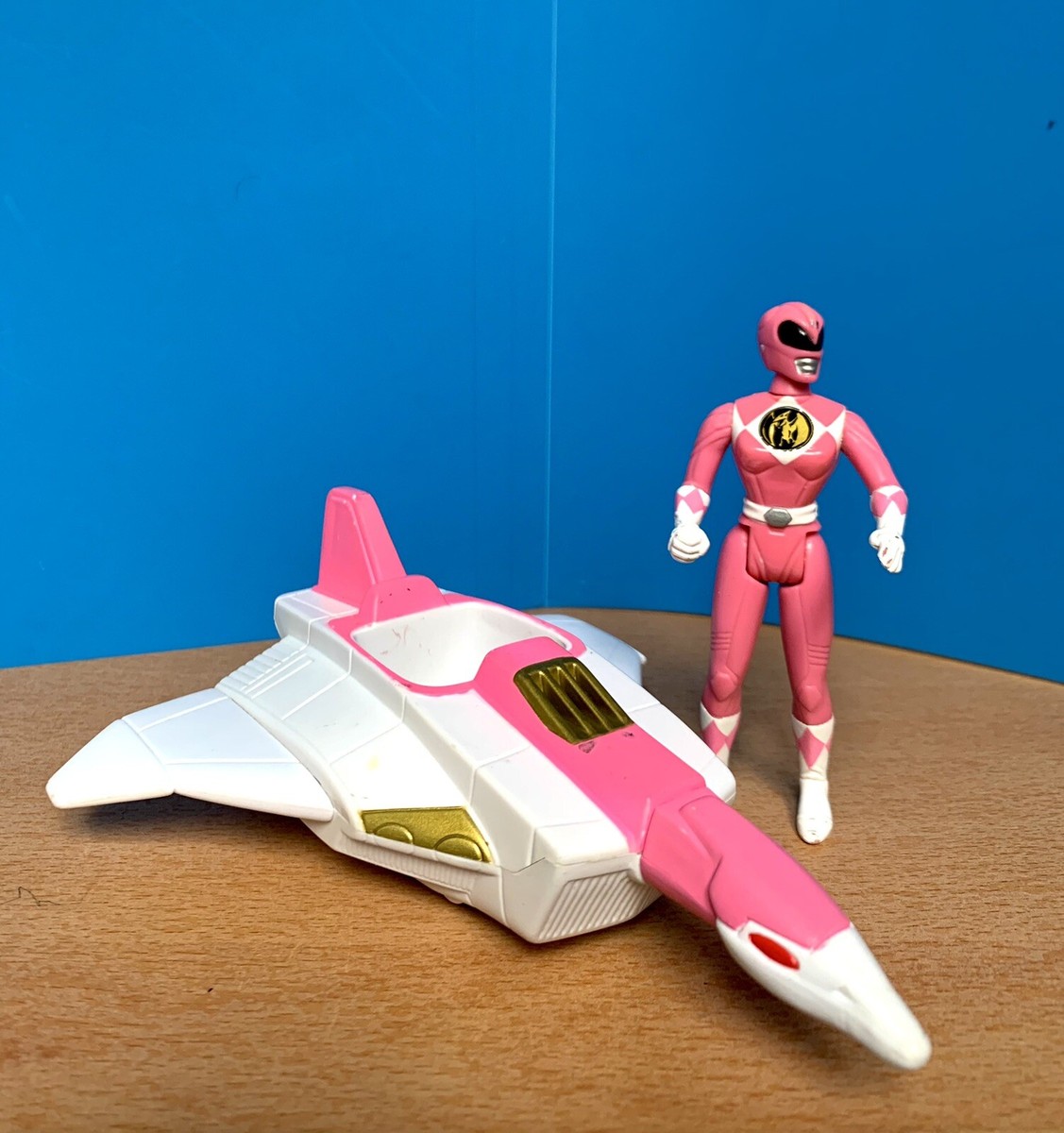 Vintage Saban 1995 Mighty Morphin Power Rangers Pink Crane