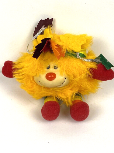 Vintage Rainbow Brite SPARK Plush With Leaves Hallmark Mattel 6" 1984