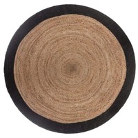 Teppich Runder Juteteppich Mood Zweifarbig 120 Cm Jute Braun Atmosphera