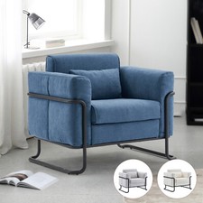 Mingone Sessel Relaxsessel Sofa Polstersofa mit Kissen Fernsehsessel Eisenrahmen