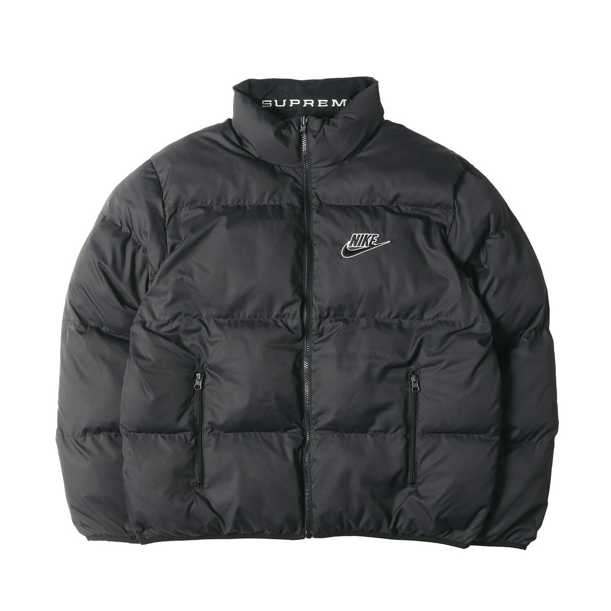 NIKE supreme ダウンジャケット Supreme 21SS NIKE Snake Logo Reversible Puffy Jacket Black
