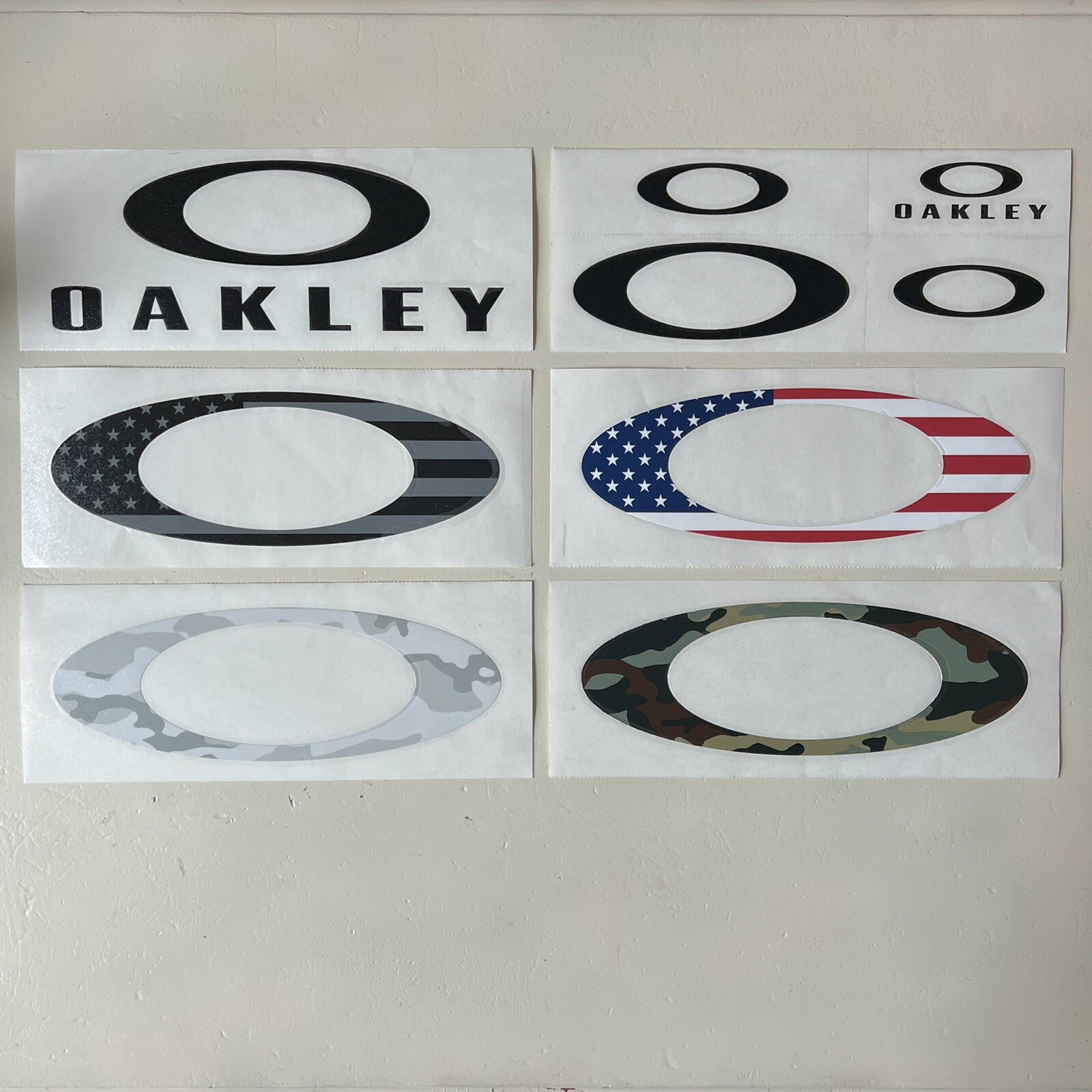 Oakley Large Ellipse O Decal Sticker Set (9 Total)