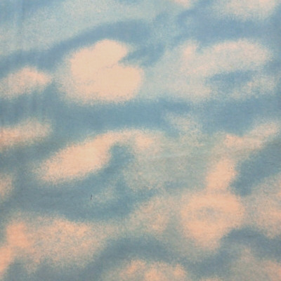 Sky Blue White Clouds Marcus Brothers Cotton Flannel 1 Yard