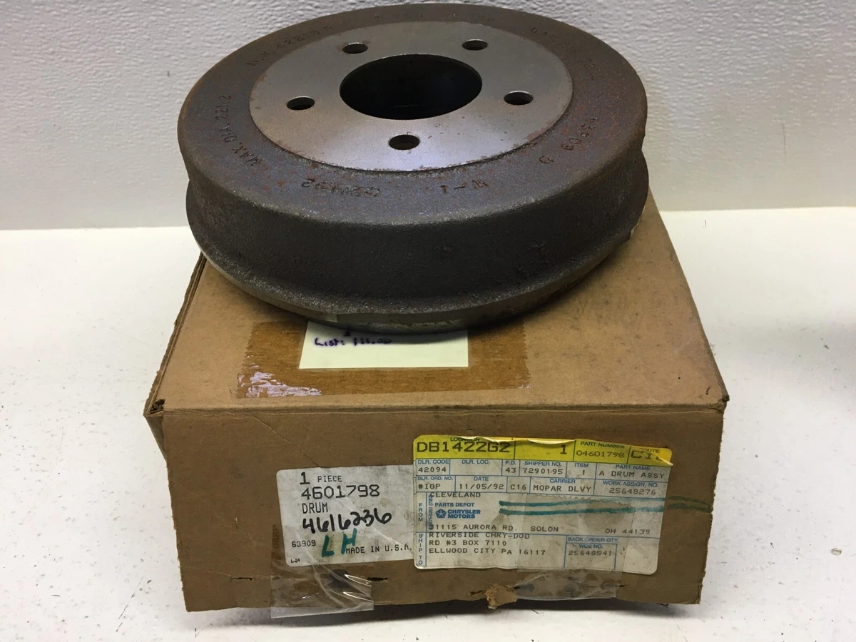 Mopar NOS 1993-97 Chrysler Dodge Rear Brake Drum 4601798 | eBay