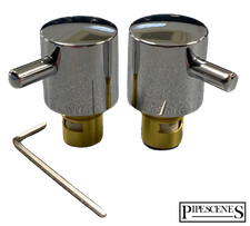 Modern Lever Tap Reviver Kit 1/2" Tap Ceramic Disc Quarter Turn Metal Heads 32mm