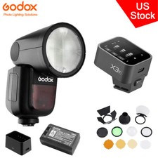 US Godox V1-F 2.4G TTL HSS Camera Flash X3-F Trigger AK-R1 BarnDoor For Fujifilm