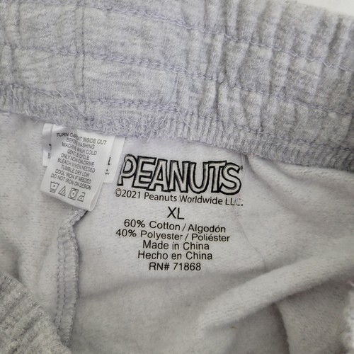Peanuts Charlie Brown Snoopy Christmas Gray Jogger Pants Kids XL Sweatpants - Picture 3 of 5