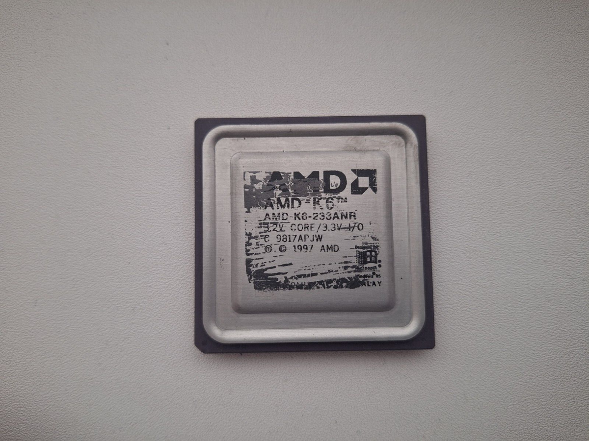 AMD K6 166 200 233 266 classic AMD K6 Vintage CPU, GOLD | eBay