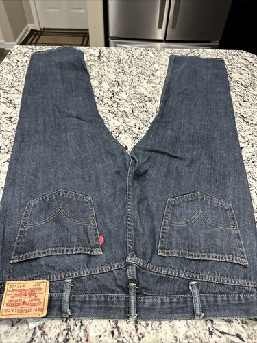 Levi's 559 jeans men's 40 x 32 relaxed fit straight blue denim pants Wide Leg - Picture 4 of 10