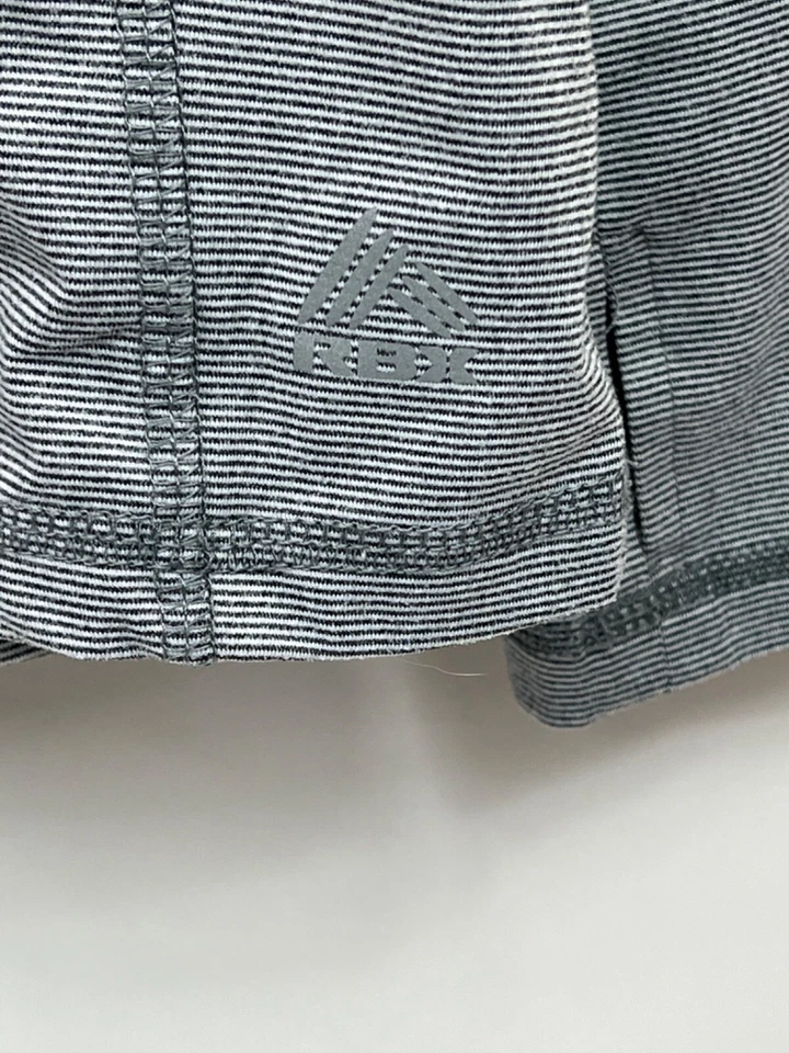 RBX Performance Manga Larga Pull Over Gris y Blanco A Rayas Mujer Talla Grande Foto 3 de 4