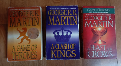 3x George R. R. Martin A Game of Thrones Clash of Kings Feast for Crows Paket