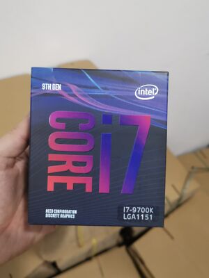 NEW*Intel Core i7-9700K 3.6 GHz Octa-Core SRG15 Processor / CPU