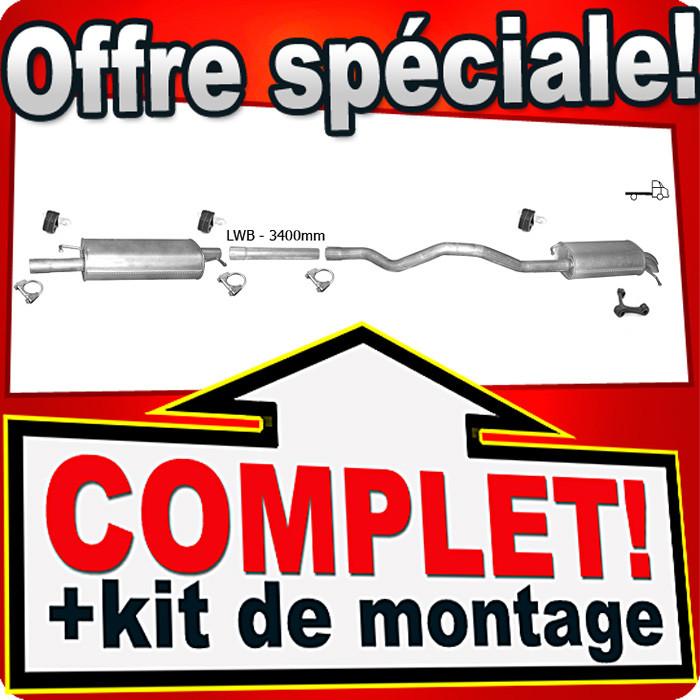 Échappement VW T5 résout le problème de bruit au contrôle technique pour Transporter 1.9 TDI LWB